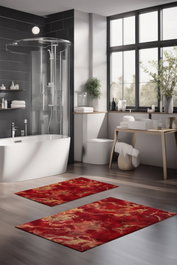 Mijölnir Juego de 2 alfombrillas de baño CT-5052 Multicolor